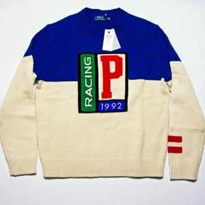 Polo p-racing knit size large bnwt ❌ SOLD❌